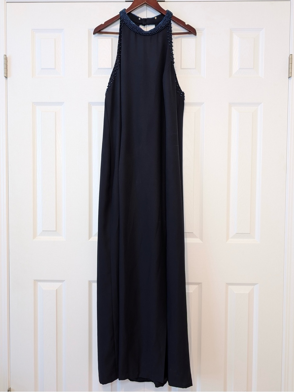 Vintage Beaded Halter Dress